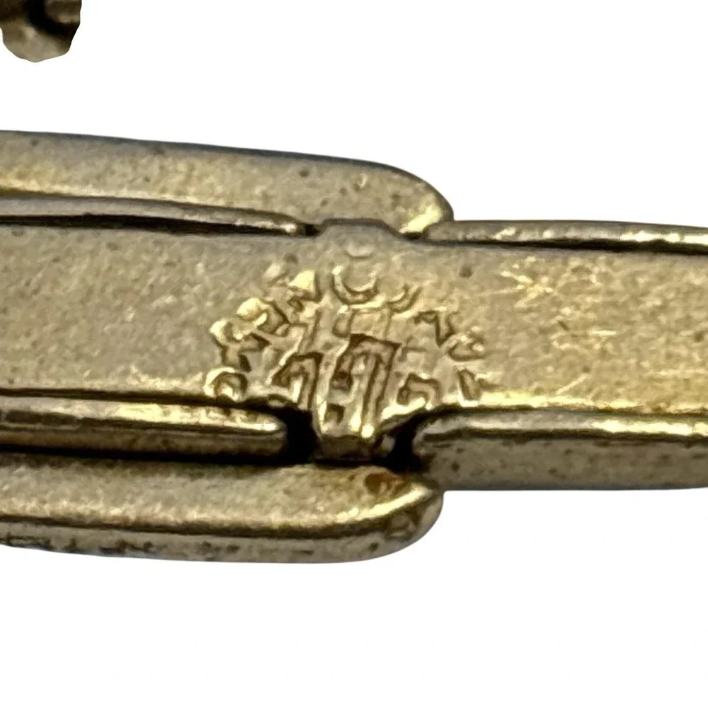 VTG Taxco‎ Mexico Cufflinks Sterling Silver 925 Unique Open Scroll Loop Design